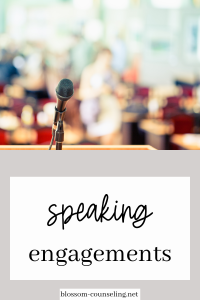 Professional Speaking Engagements