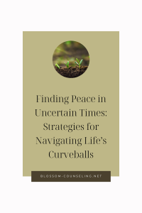 Finding Peace in Uncertain Times: Strategies for Navigating Life's Curveballs