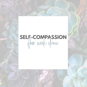 group therapy four week clinic - self compassion