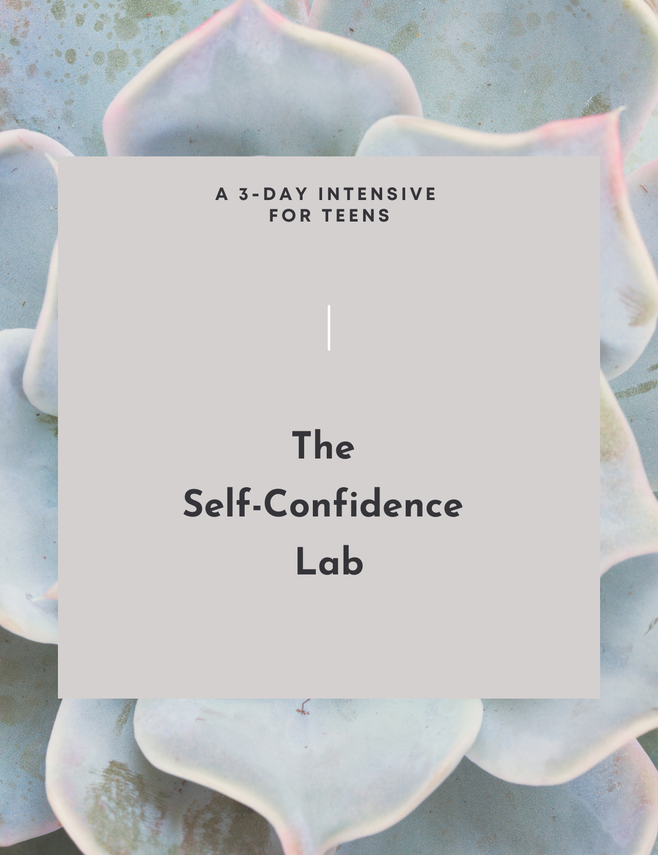 Self-Confidence Lab Mini self-confidence lab for teens