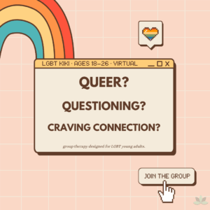 LGBT young adult therapy group — virtual supportive space called the LGBT Kiki